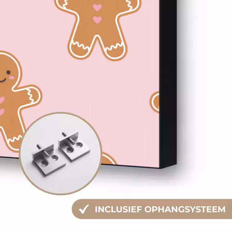 Art frame - Peperkoek - Kerst - Roze — 6