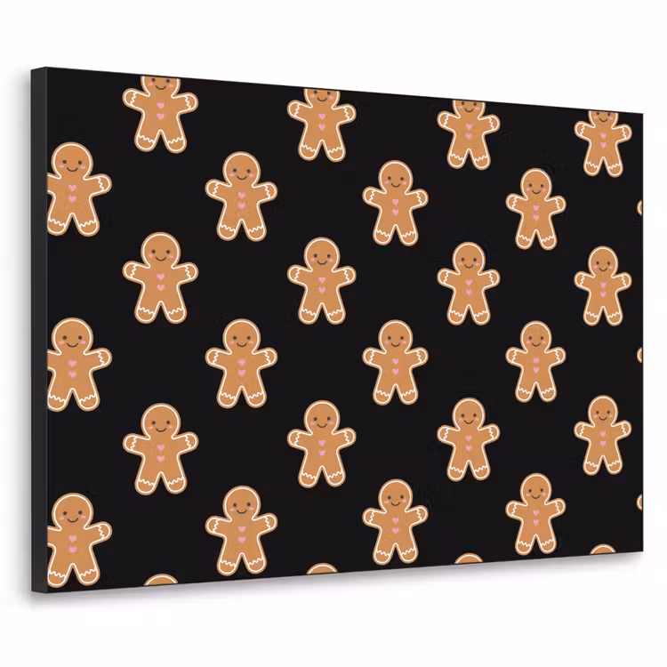 Art frame - Peperkoek - Kerst - Zwart — 1