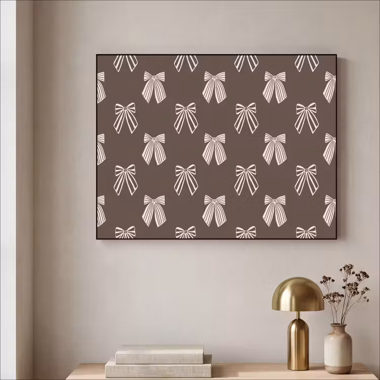 Art frame - Strikken - Kerst - Bruin - Crème — 5
