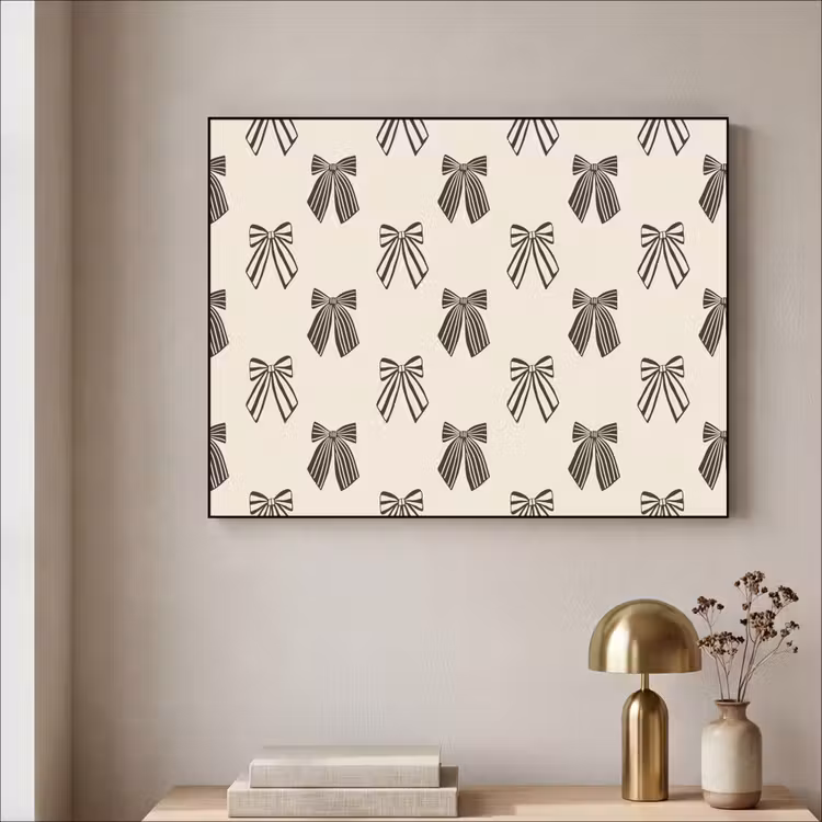 Art frame - Strikken - Kerst - Crème - Zwart — 5