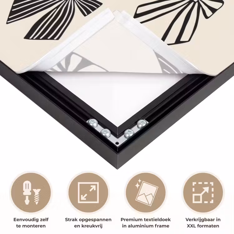 Art frame - Strikken - Kerst - Zwart — 8