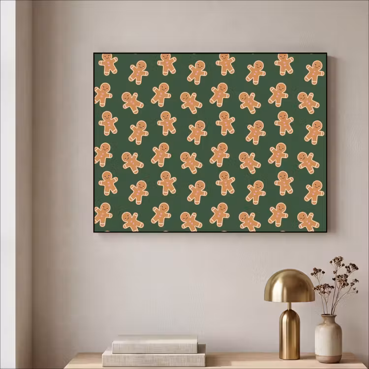 Art frame - Peperkoek - Kerst - Groen - Bruin — 5
