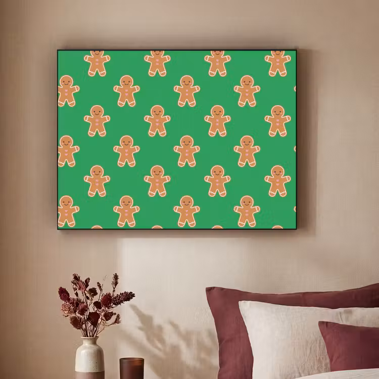 Art frame - Peperkoek - Kerst - Neon - Groen — 3