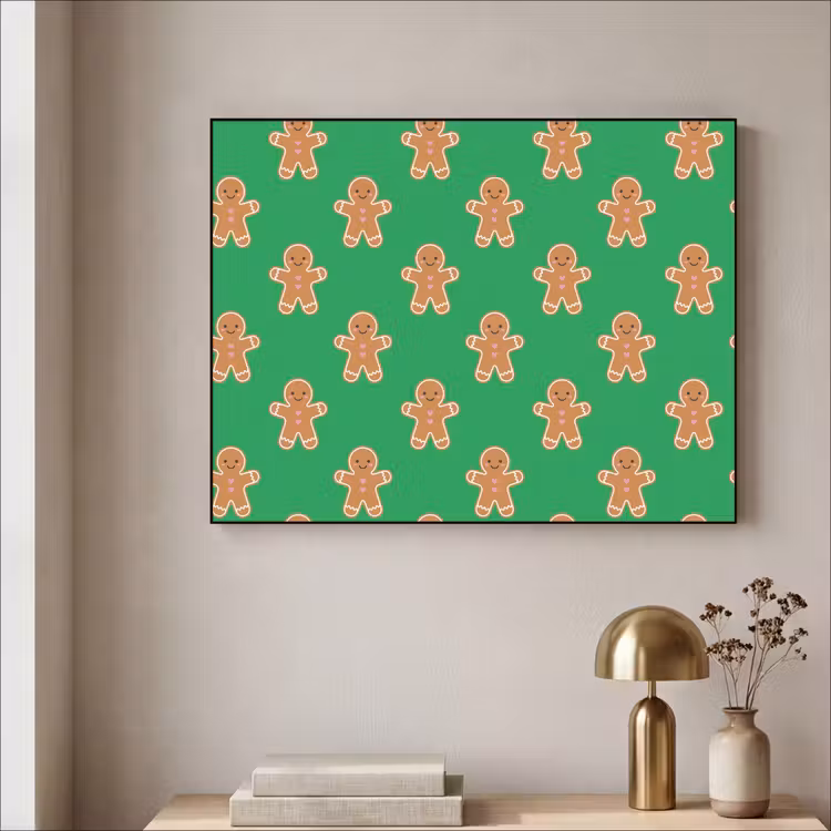 Art frame - Peperkoek - Kerst - Neon - Groen — 5