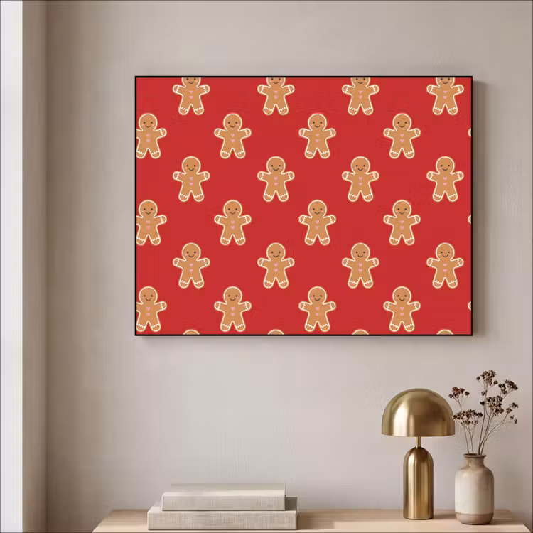 Art frame - Peperkoek - Kerst -  Rood — 5