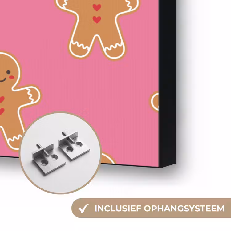 Art frame - Peperkoek - Kerst - Roze - Bruin — 6