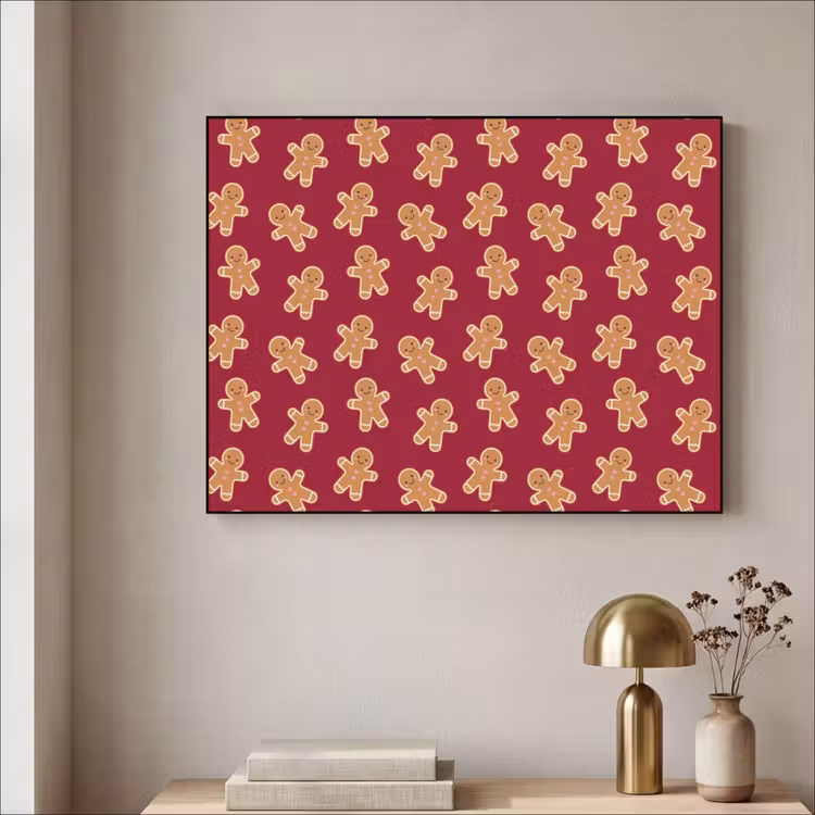 Art frame - Peperkoek - Rood - Bruin - Kerst — 5