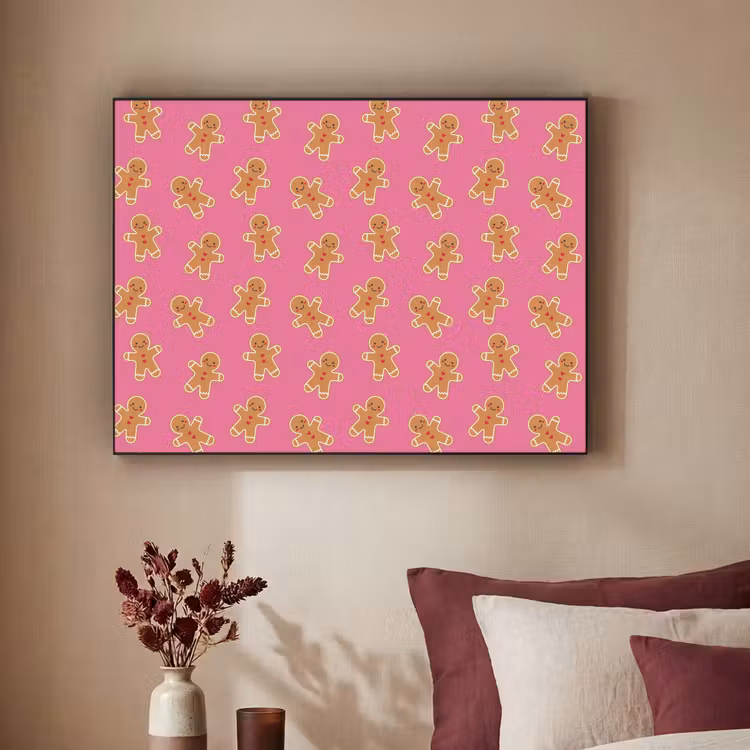 Art frame - Peperkoek - Roze - Bruin - Kerst — 3