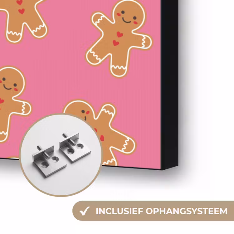 Art frame - Peperkoek - Roze - Bruin - Kerst — 6