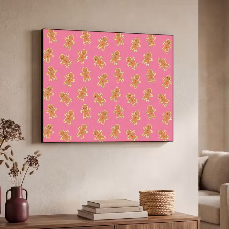 Art frame - Peperkoek - Roze - Bruin - Kerst — 7