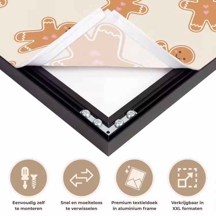 Art frame - Peperkoek - Kerst - Crème — 4