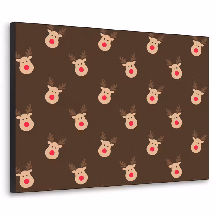 Art frame - Rendieren - Kerst - Bruin — 1
