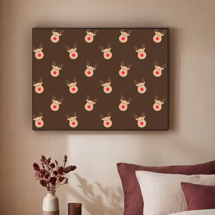 Art frame - Rendieren - Kerst - Bruin — 3