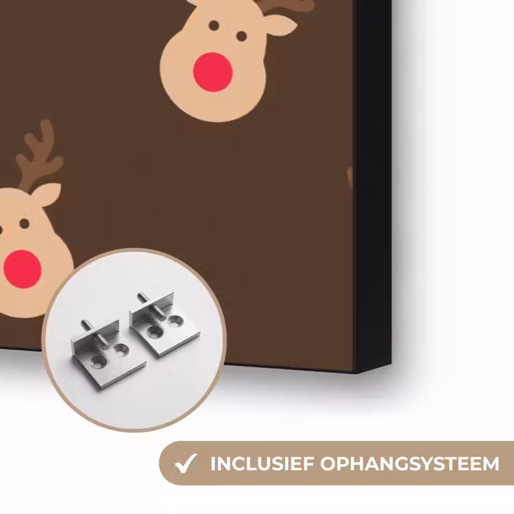 Art frame - Rendieren - Kerst - Bruin — 6