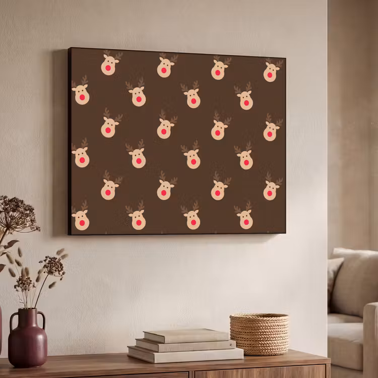Art frame - Rendieren - Kerst - Bruin — 7