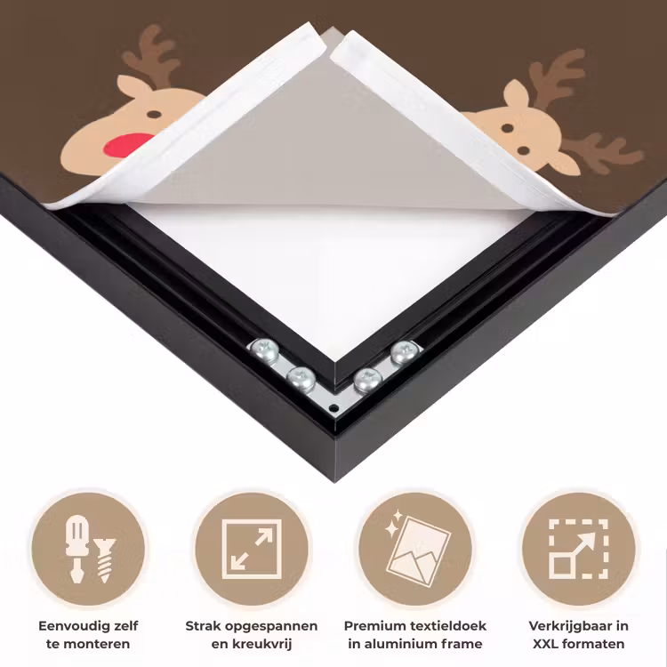 Art frame - Rendieren - Kerst - Bruin — 8