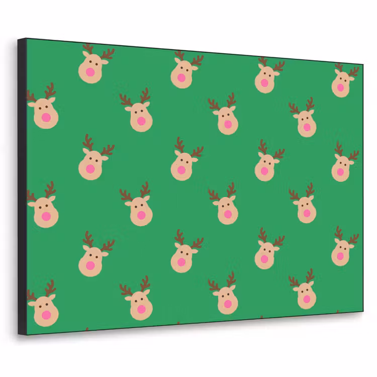 Art frame - Rendieren - Kerst - Neon - Groen — 1