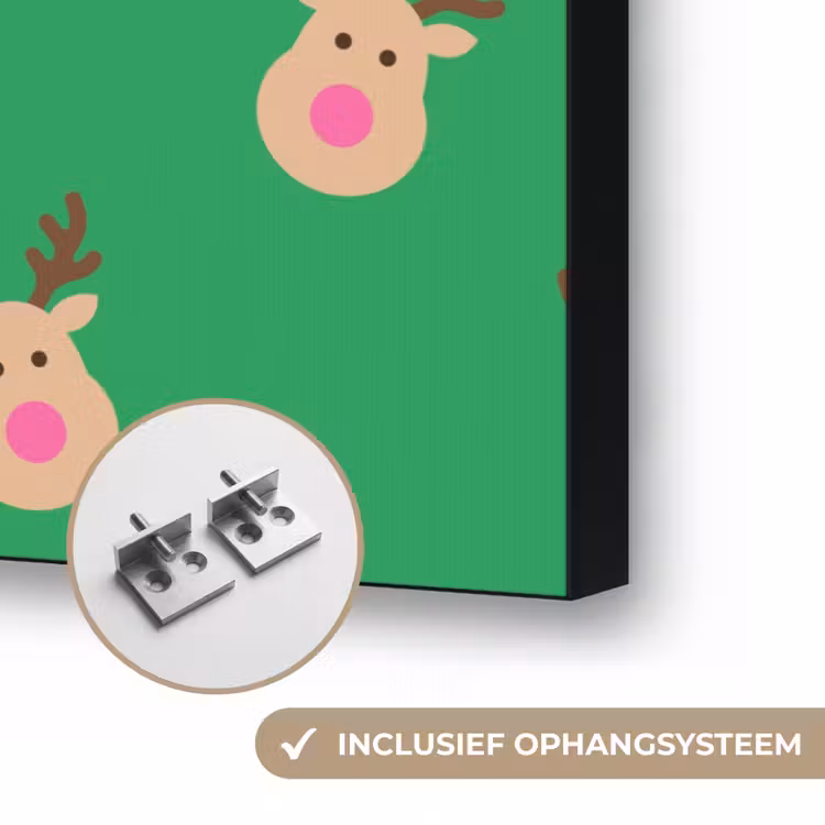 Art frame - Rendieren - Kerst - Neon - Groen — 6