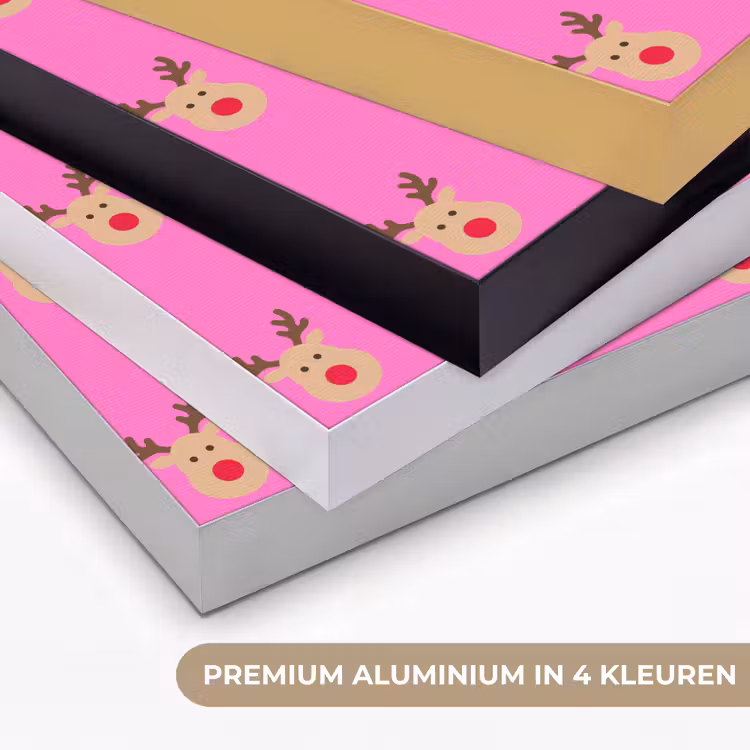 Art frame - Rendieren - Kerst - Neon - Roze — 2