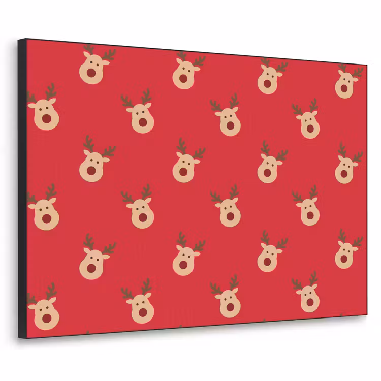 Art frame - Rendieren - Kerst - Rood — 1