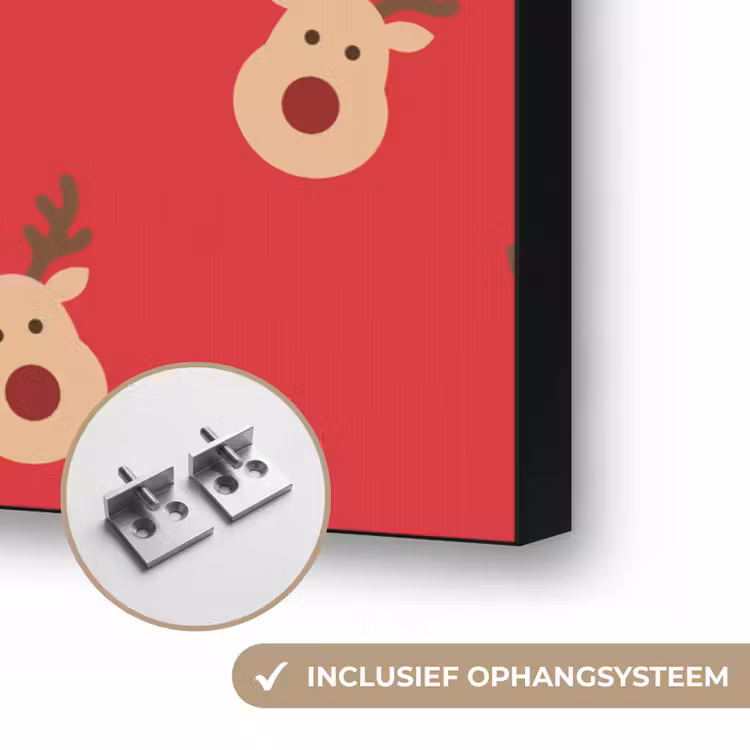 Art frame - Rendieren - Kerst - Rood — 6