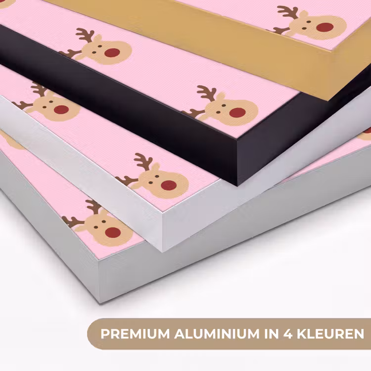 Art frame - Rendieren - Kerst - Roze — 2