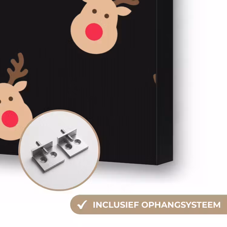 Art frame - Rendieren - Kerst - Zwart — 6