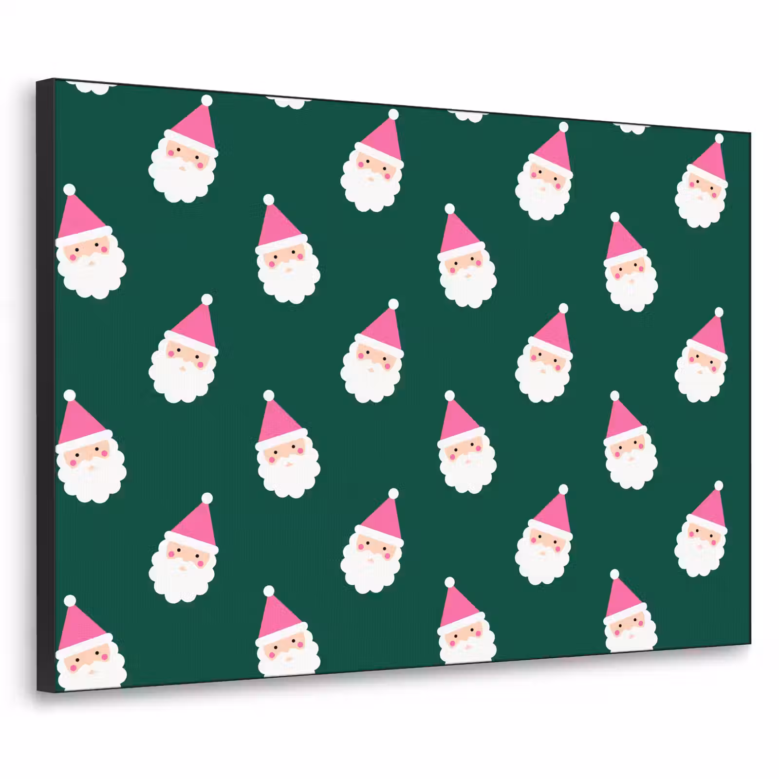 Art frame - Kerstman - Kerst - Groen - Roze — 1