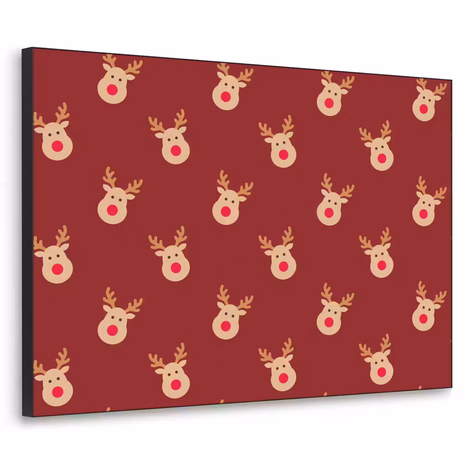 Art frame - Rendieren - Kerst - Rood - Bruin — 1