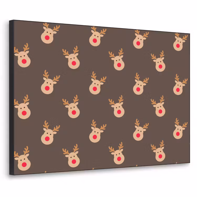 Art frame - Kerst - Rendieren - Bruin — 1