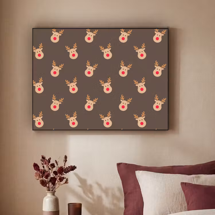 Art frame - Kerst - Rendieren - Bruin — 3