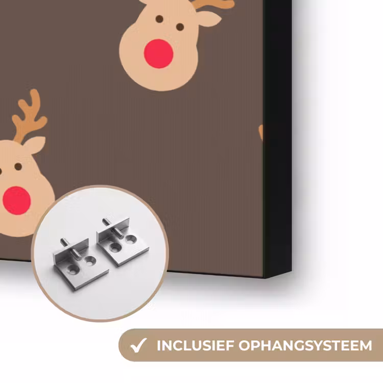 Art frame - Kerst - Rendieren - Bruin — 6