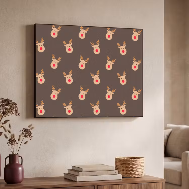 Art frame - Kerst - Rendieren - Bruin — 7