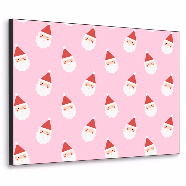 Art frame - Kerstman - Kerst - Roze — 1