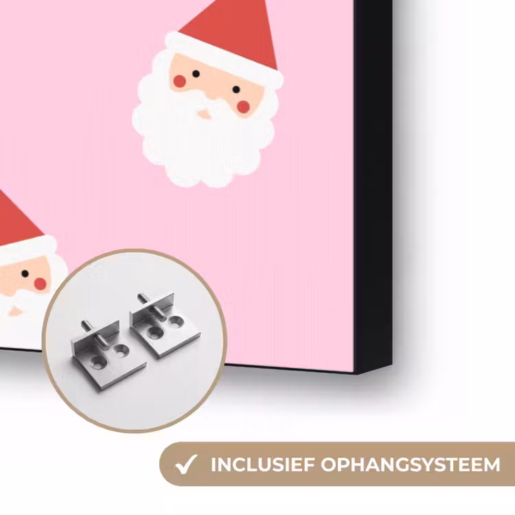 Art frame - Kerstman - Kerst - Roze — 6