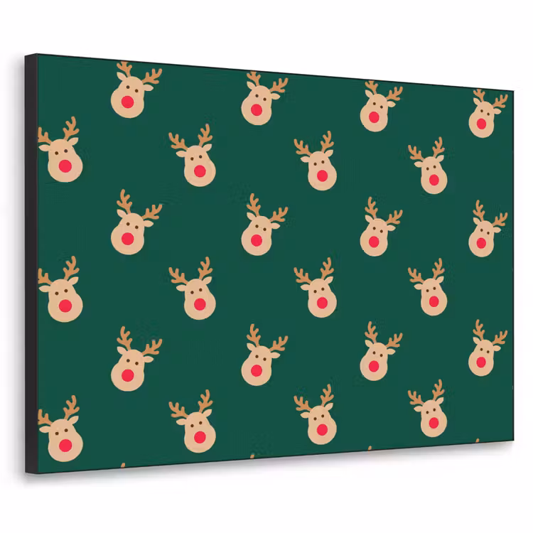 Art frame - Rendieren - Kerst - Groen — 1