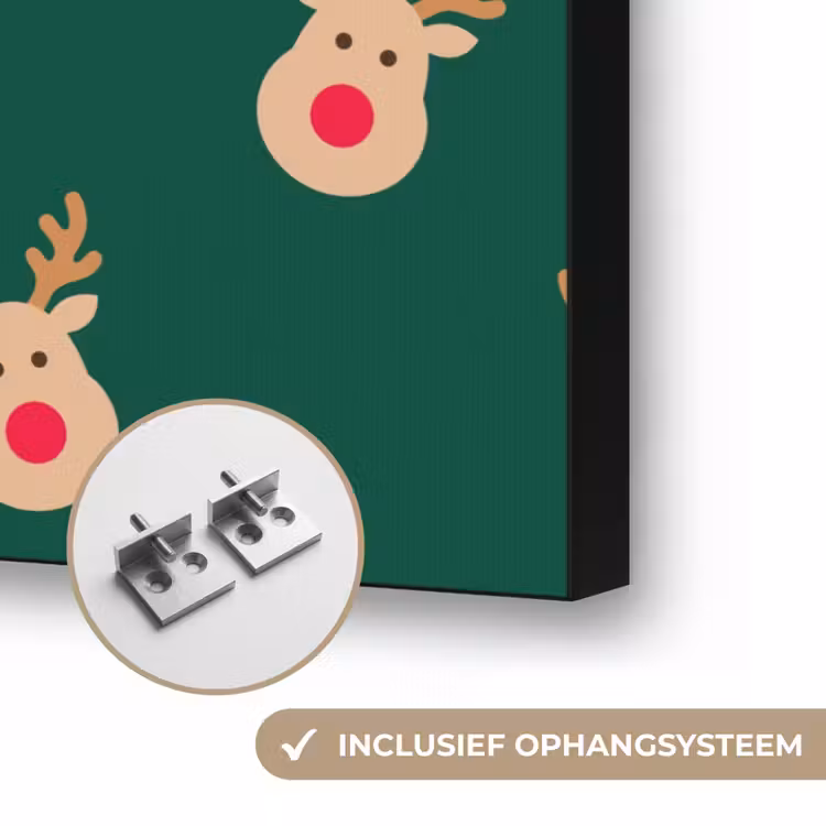Art frame - Rendieren - Kerst - Groen — 6