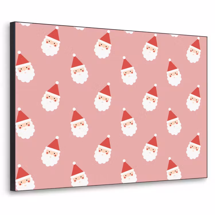 Art frame - Kerst - Kerstman - Roze — 1