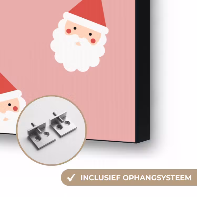 Art frame - Kerst - Kerstman - Roze — 6