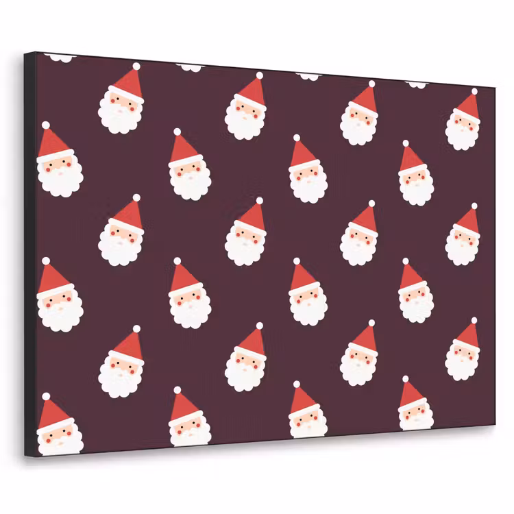 Art frame - Kerstman - Kerst - Donker - Rood — 1