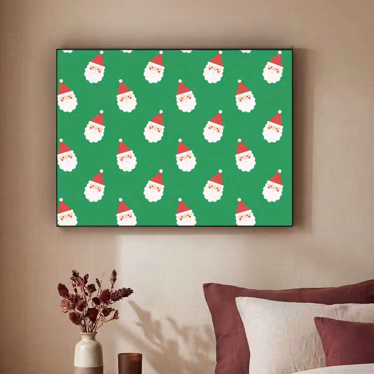 Art frame - Kerstman - Kerst - Neon - Groen — 3