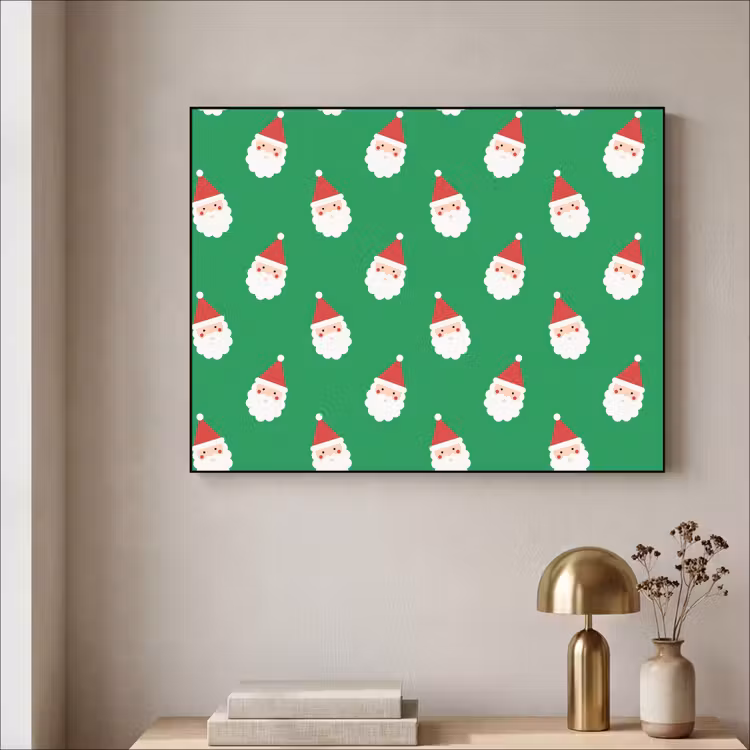 Art frame - Kerstman - Kerst - Neon - Groen — 5