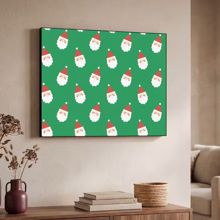 Art frame - Kerstman - Kerst - Neon - Groen — 7