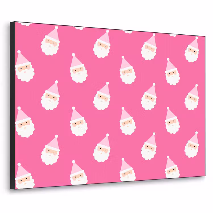 Art frame - Kerstman - Kerst - Neon - Roze — 1