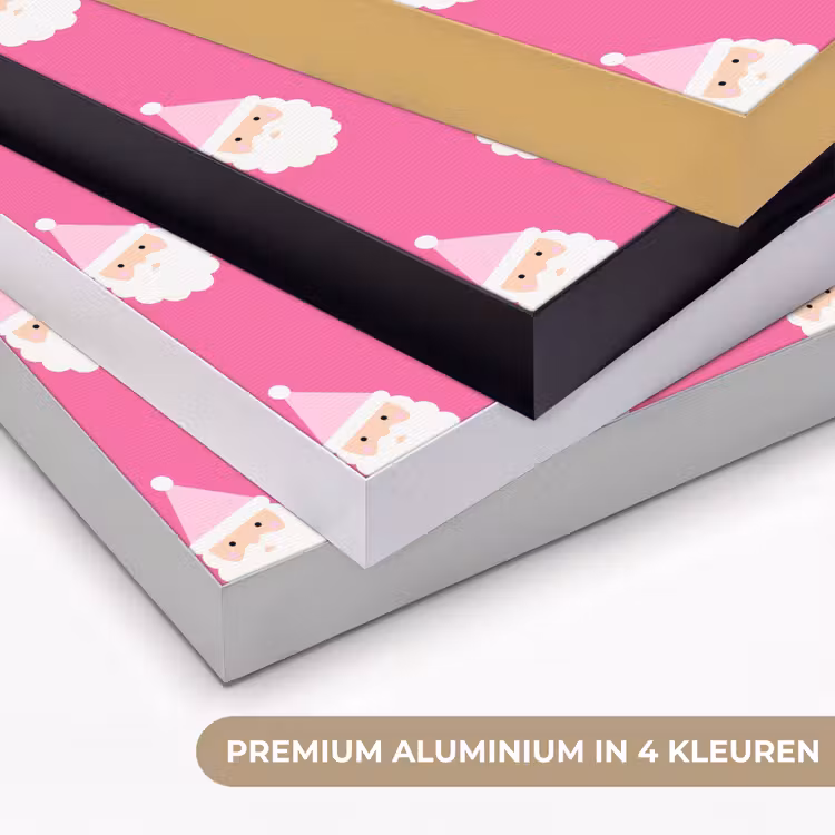 Art frame - Kerstman - Kerst - Neon - Roze — 2