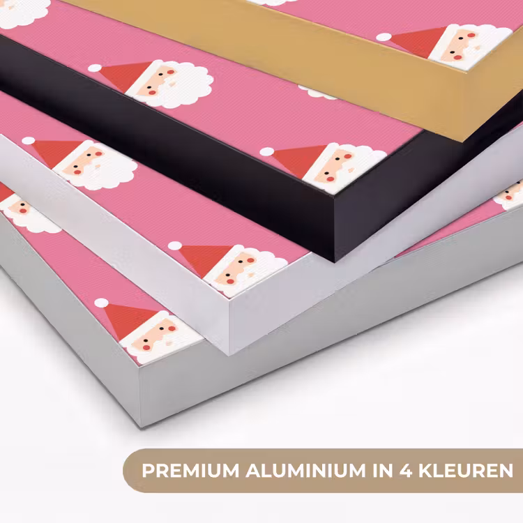 Art frame - Kerstman - Kerst - Rood - Roze — 2