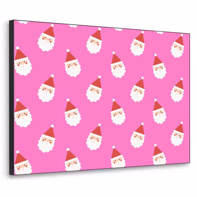 Art frame - Kerstman - Kerst - Roze - Rood — 1