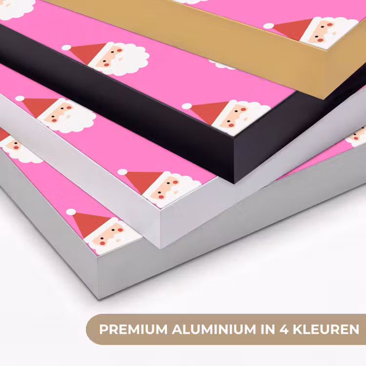 Art frame - Kerstman - Kerst - Roze - Rood — 2