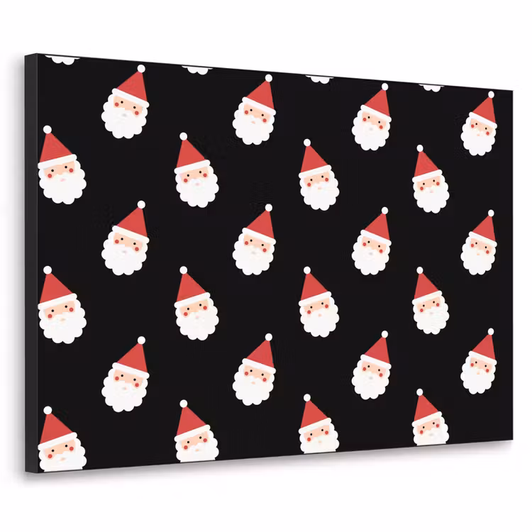 Art frame - Kerstman - Kerst - Zwart — 1