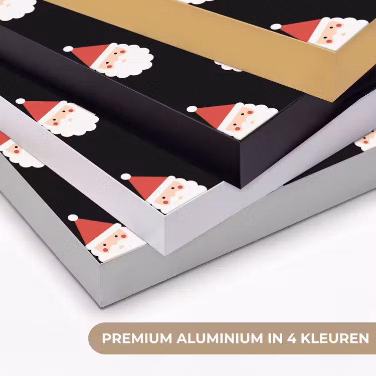Art frame - Kerstman - Kerst - Zwart — 2